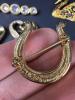 Five Swarovski Gold Tone Crystal Brooches - 9