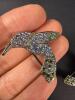 Pair Monet Hummingbird Brooches - 2