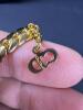 Christian Dior Gold Tone Necklace Crystal Accents - 5