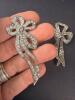 Pair of Sterling Silver Bow Brooches - 2