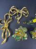 Six Costume Brooches: Featuring Trifari and Monet - 3