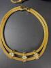 Three Gold-Tone Costume Jewelry Necklaces - 2