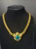 Three Gold-Tone Costume Jewelry Necklaces - 4
