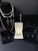 Assorted Jewelry: Napier, Macy's, Emerald, Pearl