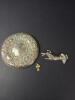 Towle Sterling Compact, Beau Sterling Pin, 14K Gold Cross
