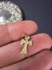 Towle Sterling Compact, Beau Sterling Pin, 14K Gold Cross - 4