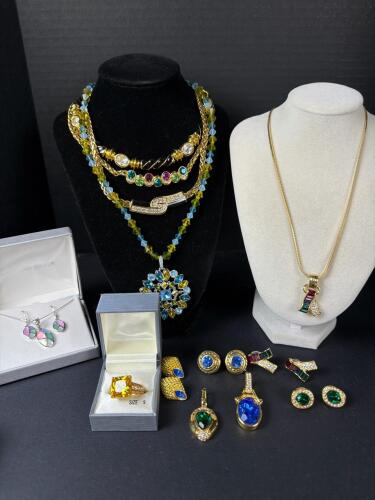 Assorted Costume and Sterling Jewelry Collection