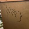 Tall Wood Chest of Drawers with Wheat Motif - 7