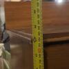Tall Wood Chest of Drawers with Wheat Motif - 8