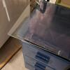 Blue Three-Drawer Cabinet with Detachable Glass Top - 3