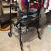 Folding Rollator Walker with Seat and Basket