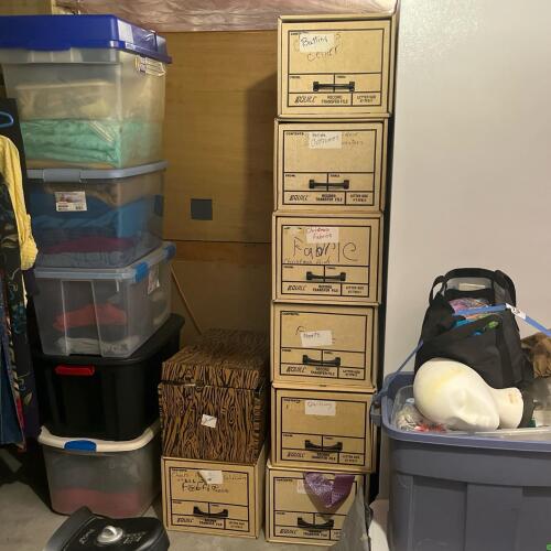 Huge Mystery Lot Of Various Craft Material And Clothing