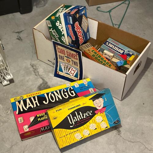 Vintage Board and Card Games Assortment Lot