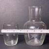 Glass Carafe and Tumbler Set with Floral Etch - 5