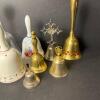 Assorted Glass, Brass, and Porcelain Bells - 2