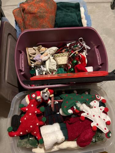 Assorted Christmas Decor and Ornaments Lot