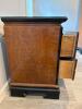 Pair of Wood and Black Trim Nightstands with Glass Tops - 4