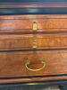 Pair of Wood and Black Trim Nightstands with Glass Tops - 5