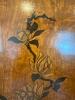 Wood Armoire Chest with Floral Inlay - 3