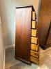 Seven-Drawer Wooden Tall Chest with Brass Pulls - 3
