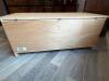 Oak Veneer Blanket Chest Trunk - 14