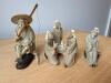 Set of Mudmen Figurines with Fisherman