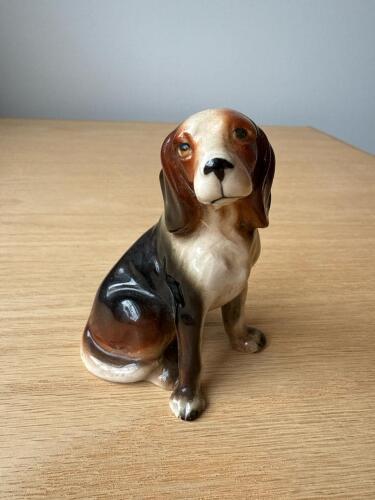 Vintage Japan Porcelain Beagle Dog Figurine