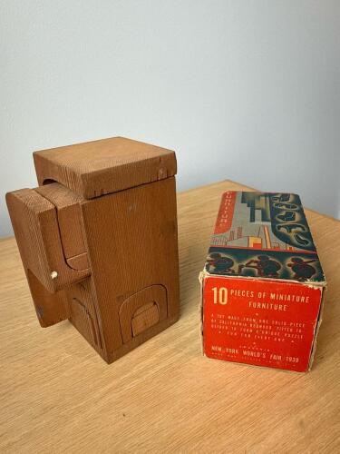 1939 NY World's Fair Miniature Furniture Puzzle