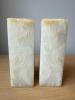 Pair Carved Stone Bookends with Tiki Motif - 3