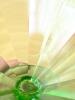 Six Federated Green Uranium Glass Sherbet Cups - 9