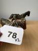 Pair Cast Metal Horse Figurines with Saddles - 5