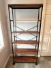 Industrial Metal Frame 5-Shelf Bookcase - 2