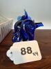 Cobalt Blue Glass Animal Figurines Set - 4