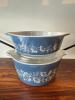 Pyrex Blue and White Daisy Cinderella Casseroles