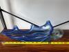Blue Art Glass Wave Bowl - 2