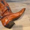 Pair of Western Cowboy Boots, Brown Leather - 4