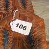 Pair of Western Cowboy Boots, Brown Leather - 5