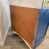 Blue Painted Three-Drawer Wooden Dresser - 3