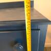 Blue Painted Three-Drawer Wooden Dresser - 9