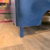 Blue Painted Three-Drawer Wooden Dresser - 10