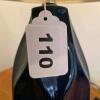 Blue Ceramic Table Lamp with Fabric Shade - 4