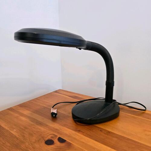 Black Adjustable Gooseneck Desk Lamp