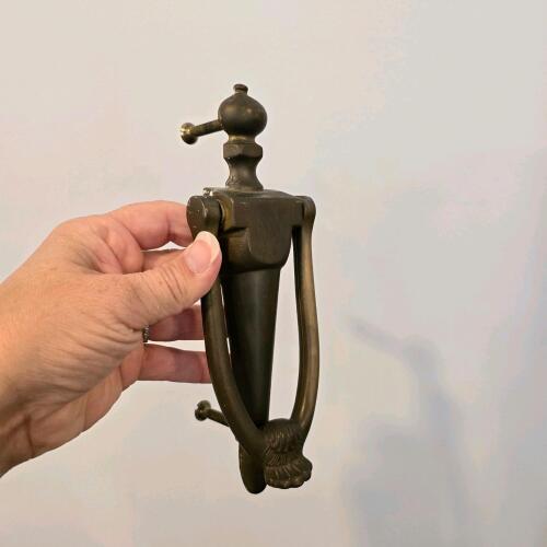 Brass Door Knocker with Decorative Handle