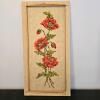 Crewel Embroidery 1974 National Paragon Poppy 36"x18" - 2