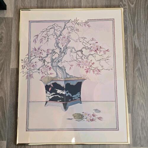 Framed Bonsai Art Print 28"x22"