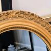 Ornate Oval Gilt Frame Wall Mirror 34"x27" - 2