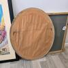 Ornate Oval Gilt Frame Wall Mirror 34"x27" - 3