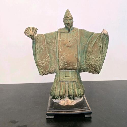 Asian-Style Standing Robed Man Sculpture