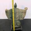 Asian-Style Standing Robed Man Sculpture - 2
