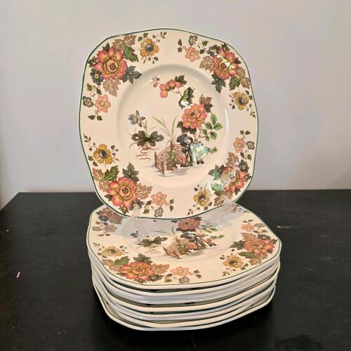 Set of Wedgwood Eastern Flowers Plates